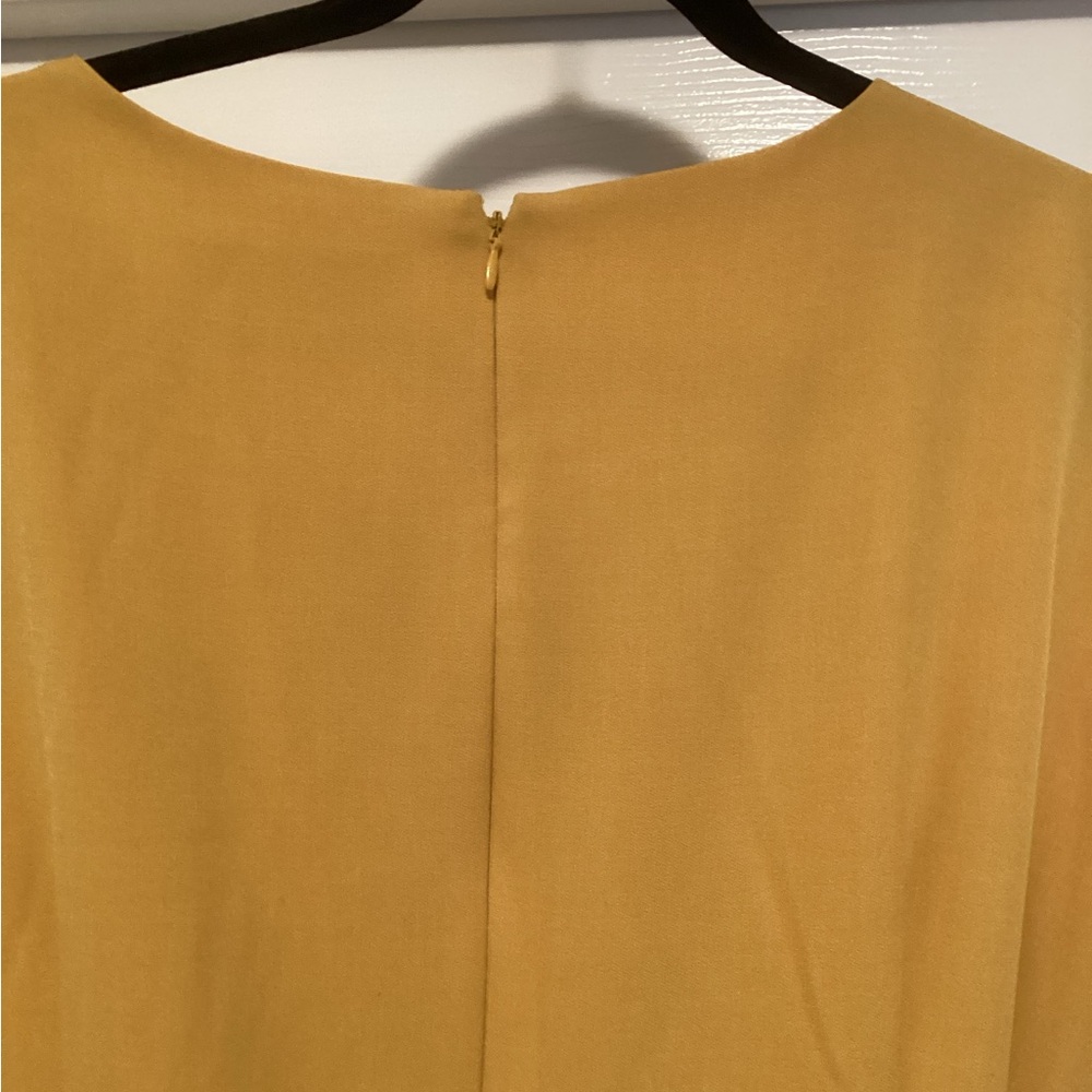 Kasper Mustard Yellow Stylish Dress, 14W - Picture 7 of 7